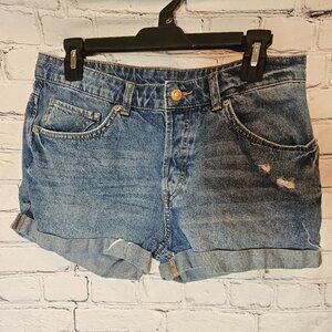 & Denim Boyfriend Jean Shorts